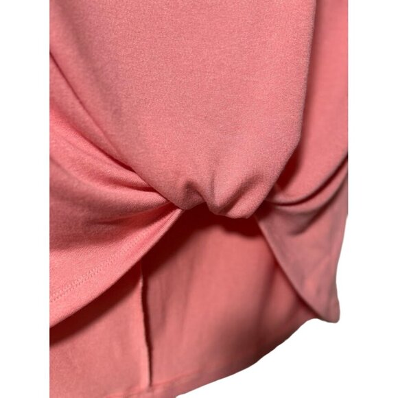 New Umgee Womens Small Pink Drape Twist Front Top - Picture 2 of 6